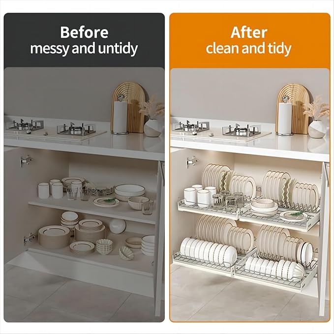 Pull Out Cabinet Organizer Fixed with Adhesive Nano Film - Image 2