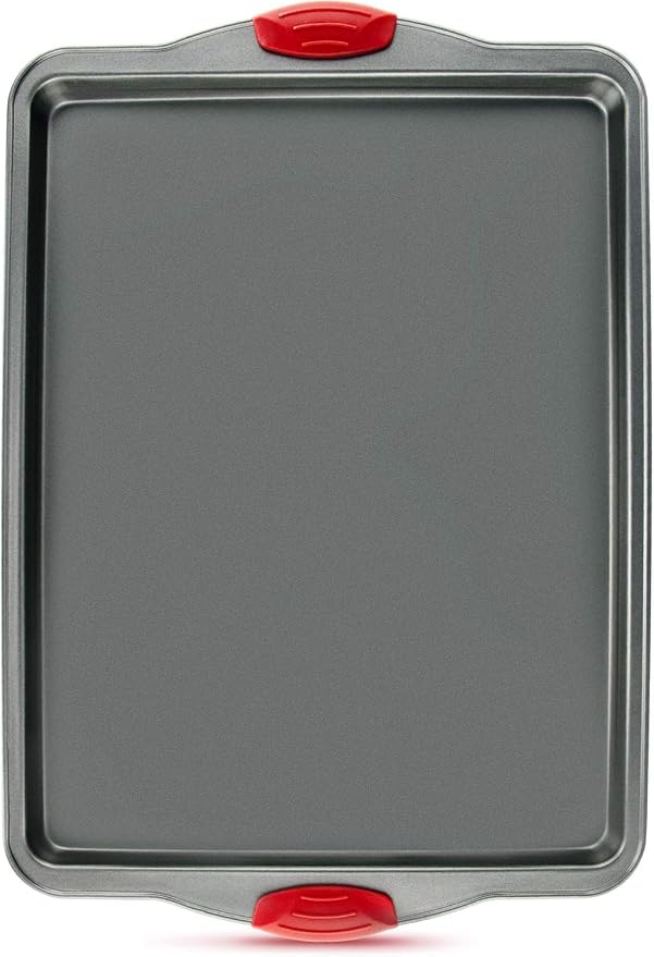 Boxiki Kitchen Nonstick Baking Sheet Pan Heavy-Gauge Carbon Steel, Warp, Dent, and Rust-Resistant Gourmet Rimmed Half Cookie Sheet Tray, Non-Toxic for Exceptional Baking Performance - 15x10 Inch by Boxikikitchen