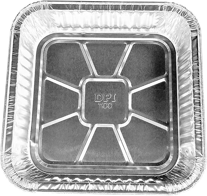 Disposable Aluminum 9 X 9 X 1 3/4" Square Cake Pan #1100NL (50) by Unknown