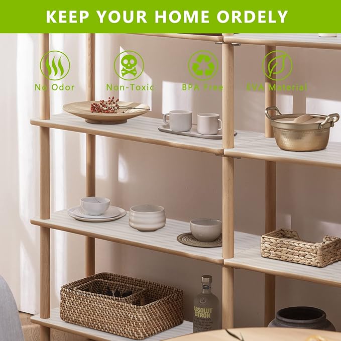 Anze Shelf Liner for Kitchen Cabinets Refrigerator, Transparent - Image 7
