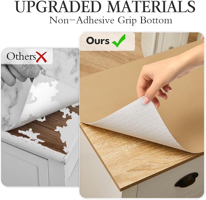 Beautysaid Shelf and Drawer Liner for Kitchen Cabinet Non Adhesive Non Slip - Image 8