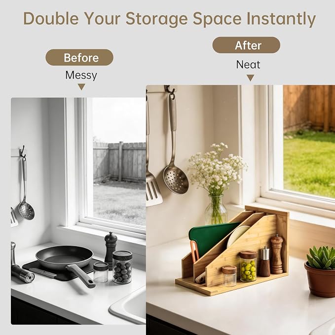 Tray Dividers for Kitchen Cabinets，cookie sheet divider for cabinet - Image 3