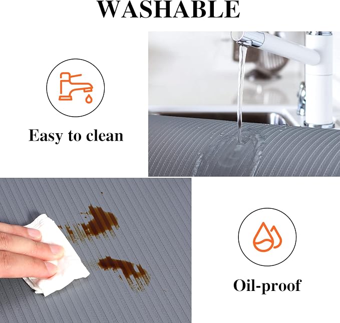 Mcrbeay Shelf Liner Non Adhesive, Washable Cabinet Liners for Shelves - Image 4