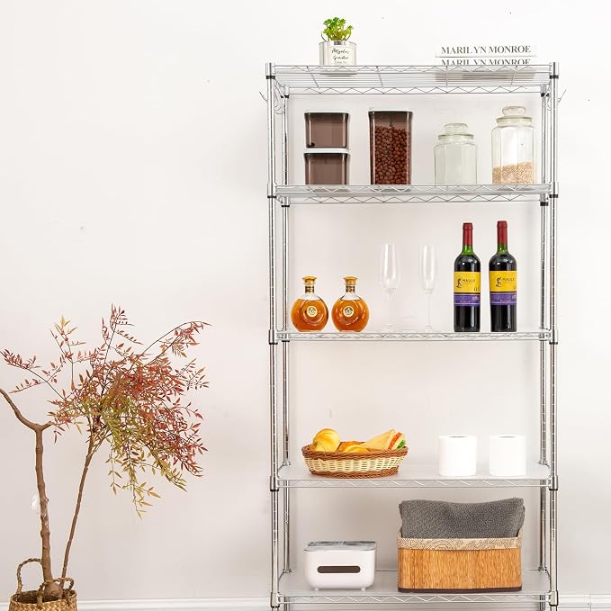 Poofzy Wire Shelf Liner 11.8" x 16.6", Set of 5 Clear - Image 5