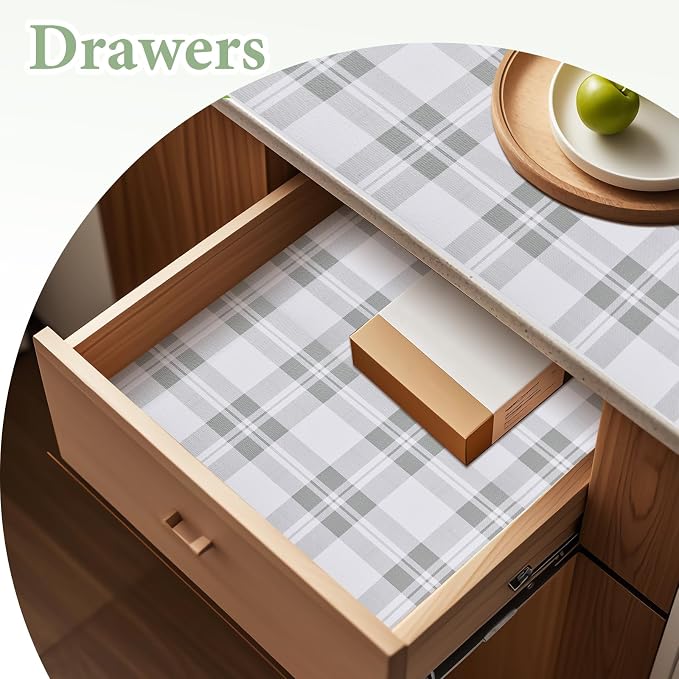 Drawer and Shelf Liner for Kitchen Cabinet: 17 in X 30 Ft Non Slip - Image 6