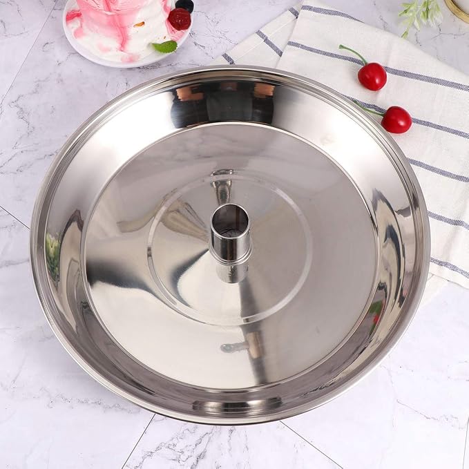 Stainless Steel Steamer Vegetable Steamer Inserts Kitchen Fruit Basket for Pans and Pressure Cookers (for 30Cm Wok) (Silver 30X30X5Cm) - Image 8