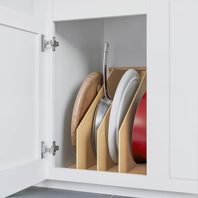 Dowell 4007 TD3 Wooden Vertical Tray Divider Organizer for Base 15" Cabinets - Kitchen Storage & Organization Accessories - Image 2