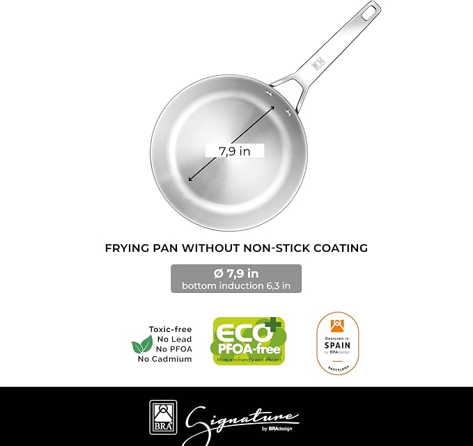 BRA COOKWARE Signature 10-Piece Cookware Set | Stainless Steel Pot&Pan Set - Image 12