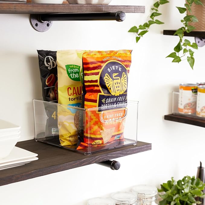 iDesign Stackable Storage Bin with Handles, Clear | Organize Pantry, Fridge, or Freezer, Made in USA - Image 5