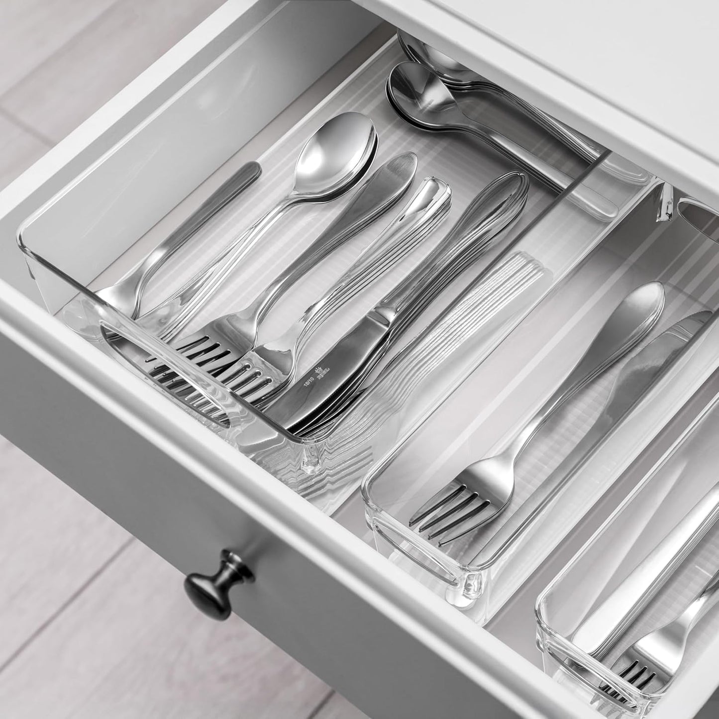 Sorbus Variety 20-Pack Clear Plastic Organizing Bins – Clear Bins for Organizing, Refrigerator Organizers, Fridge Organizer, Pantry Storage, Kitchen Organizer, and Pantry Organizers and Storage Bins