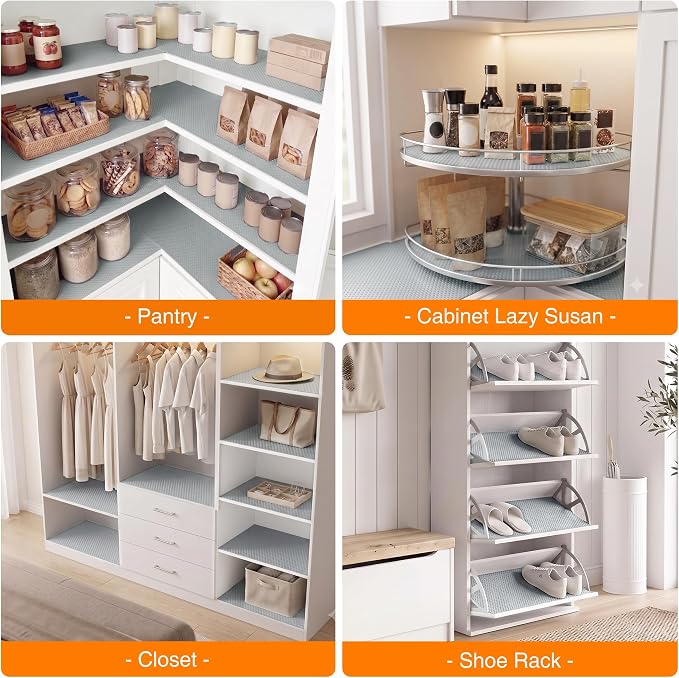 Shelf Liners for Kitchen Cabinets Waterproof: 10" W x 396" L Drawer Liner - Image 8