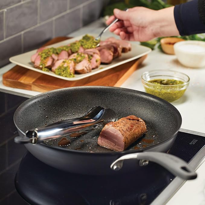 Circulon A1 Series with ScratchDefense Technology Nonstick Induction Frying Pan/Skillet, 12 Inch, Graphite - Image 3