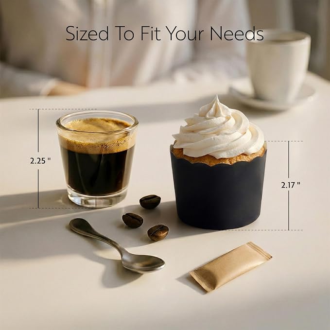 Restaurantware Baking Cups 200 Pack of 6 oz Paper Cupcake Liners Greaseproof Scalloped Oven-Safe Elegant Dessert Muffin Cups Disposable for Parties - Image 2