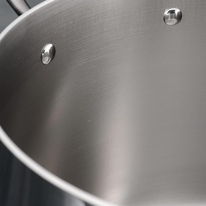 Tramontina Boston Tri-Ply Clad Stainless Steel 3-Quart Sauce Pan with Lid - Image 9