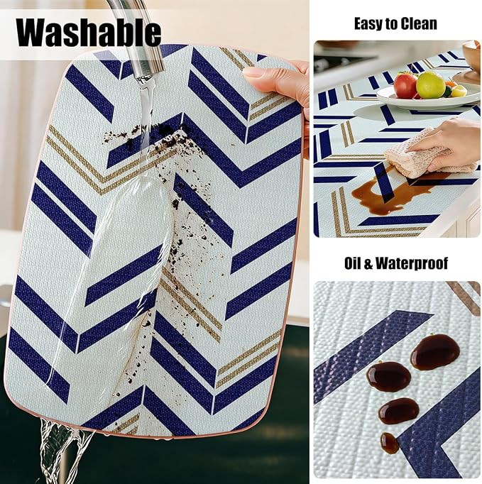 Drawer Shelf Liner for Kitchen Cabinet Non-Adhesive 12IN x 10FT - Image 4