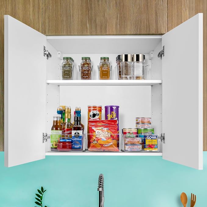 Sorbus Fridge Organizers and Storage, Clear Bins (Large, 10 Pack) - Image 7