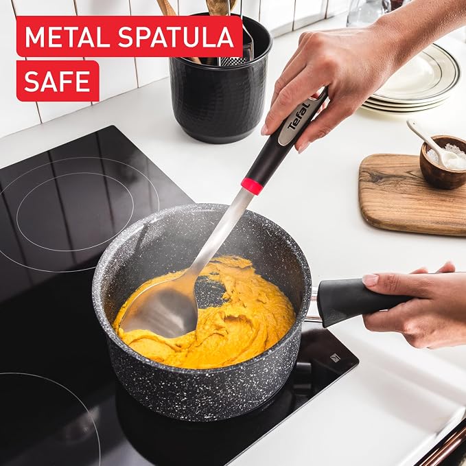 Tefal Titanium Stone Non-Stick 4-Piece Induction Pan Set with Stewpot - Image 2