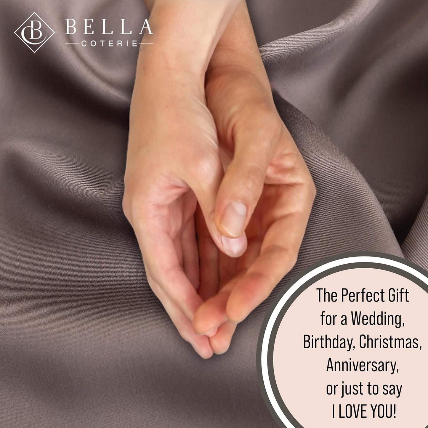 Bella Coterie Luxury Bamboo Viscose Twin XL Size Sheet Set | 100% Organically Grown | Ultra Soft | Cooling for Hot Sleepers | 18" Deep Pocket [Mocha]