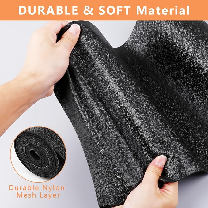 WochiTV Shelf Liner for Cabinets, Drawer Non Adhesive Non Slip Foam Mat for Kitchen, Pantry, Bathroom, Cupboard, Garage, Closet, Shelves, Drawer, Tool Box, Black 23.6 x 236 inches - Image 2