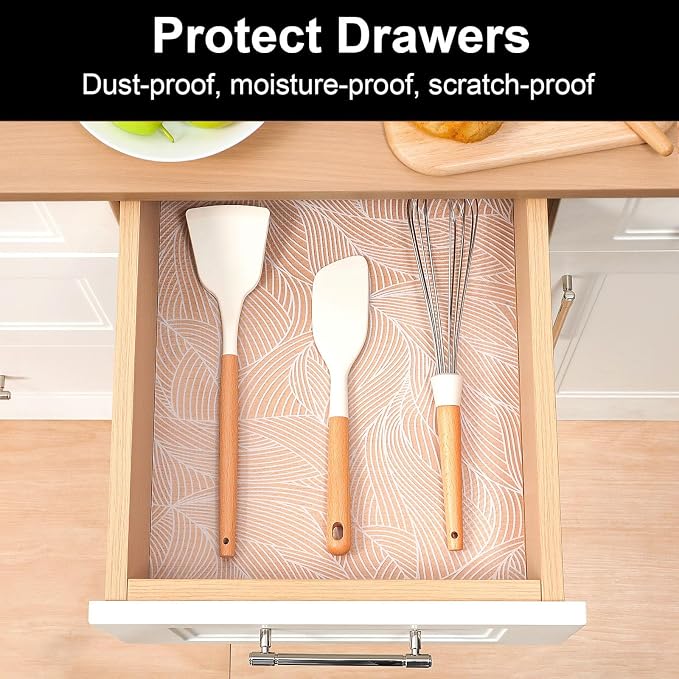 Cooyes Shelf Liner Drawer Liners, Shelf Liners for Kitchen Cabinets - Image 2