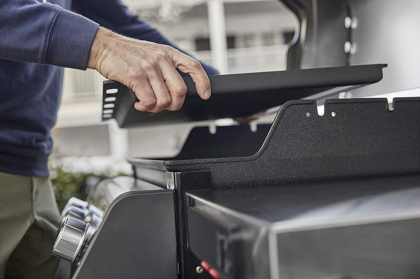 Weber Rust-Resistant Outdoor Griddle Insert for Searwood and Large Spirit Series Grills, Full-Size