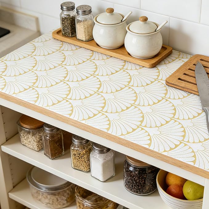 Shelf Liners for Kitchen Cabinets 12in x 10FT, Non Adhesive Cabinet Liner - Image 3