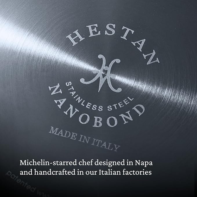 Hestan - NanoBond Collection - Titanium All-In-One Pan, Induction Cooktop Compatible, 3.5 Quart - Image 8