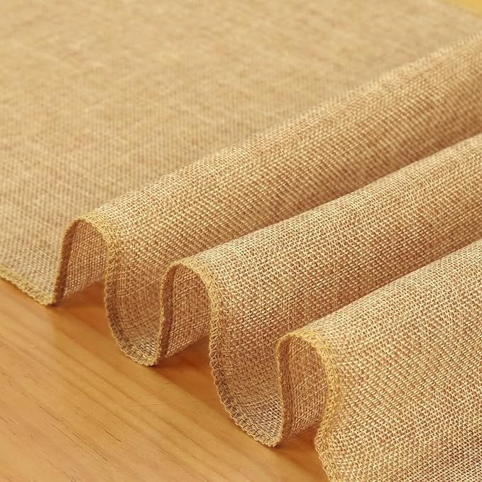 Burlap Table Runners Jute Farmhouse Table Linens 2 Packs 13x84 Inch - Image 5