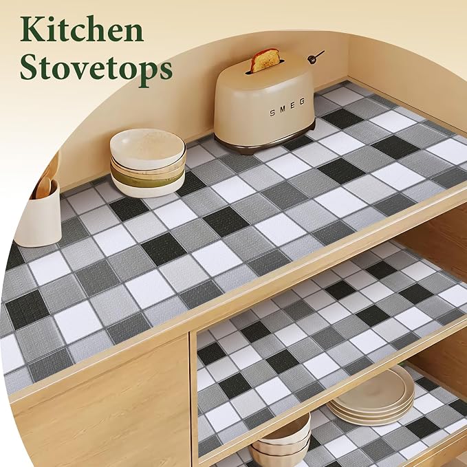 Drawer and Shelf Liner for Kitchen Cabinet: 12 in X 30 Ft Non Slip - Image 3