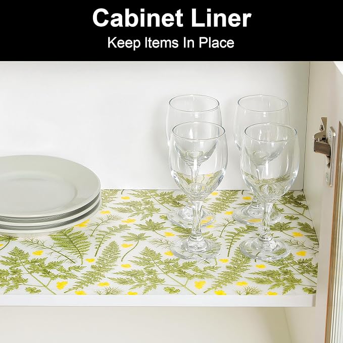 Cooyes Shelf Liners for Kitchen Cabinets Waterproof Kitchen Cupboard Mats - Image 5