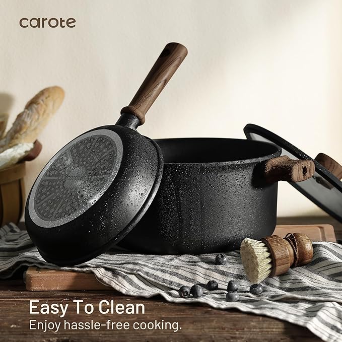 CAROTE 44pcs Pots and Pans, Nonstick Cookware Set with Bakeware - Image 4