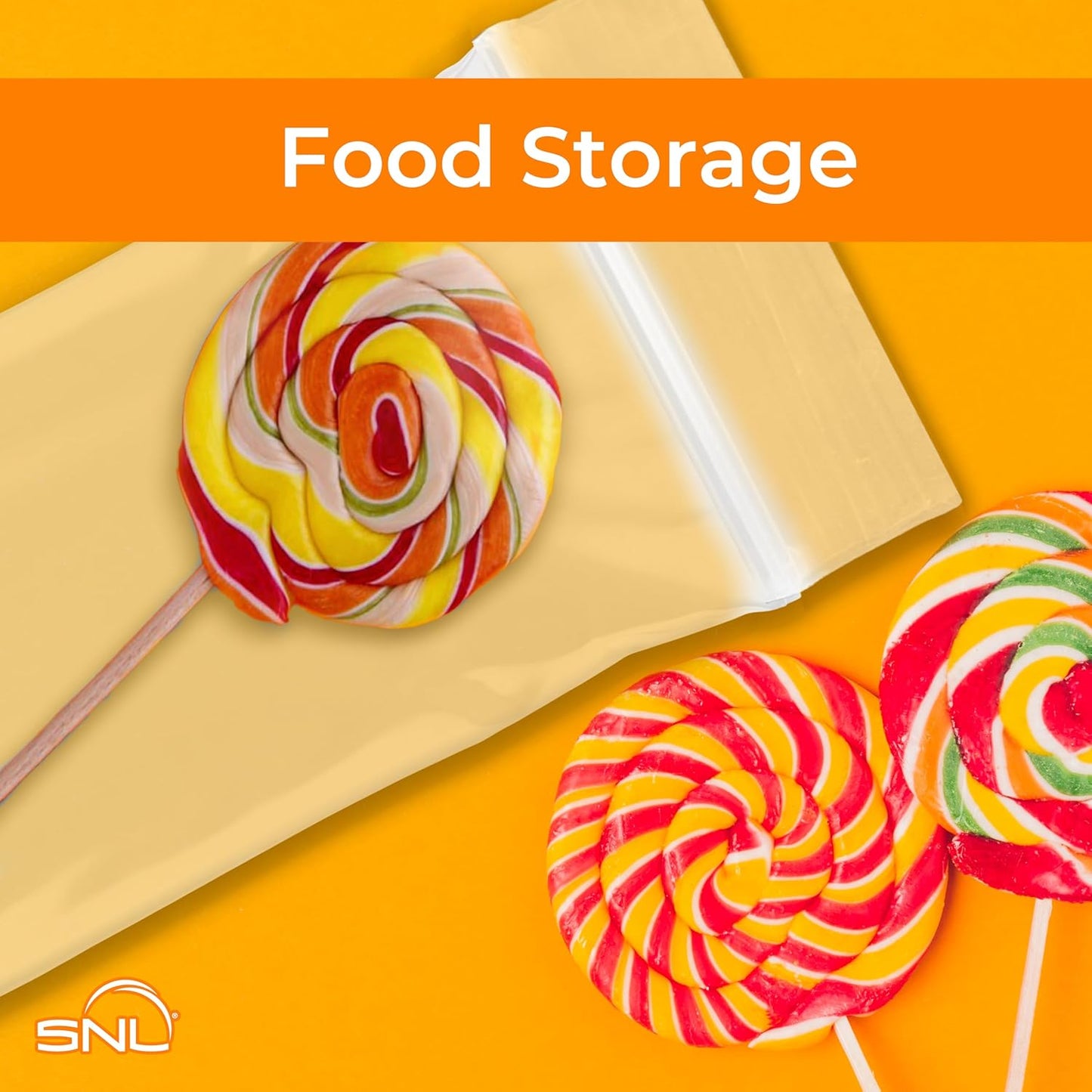 SNL Quality Zipper Lock Reclosable Clear Disposable Plastic Bags, Strong | 3" X 5" - 2 MIL - 100 Bags