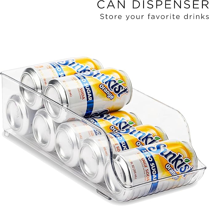 Sorbus Fridge Organizers and Storage Bins for Pantry & Fridge (8 Piece Set) | Stackable design maximizes shelf and cabinet space; useful for refrigerator, freezer and household organization. - Image 6