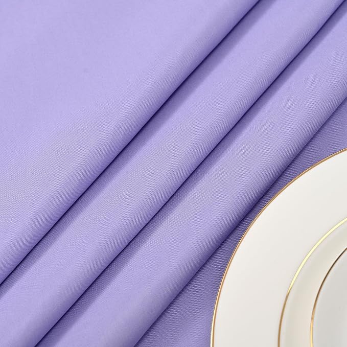 12 Pack 90 Inch Round Tablecloth,Lavender Tablecloth Polyester Round Table Cloth Stain and Wrinkle Resistant,Circle Washable Fabric Table Cover for Wedding Parties Banquet Dining - Image 5