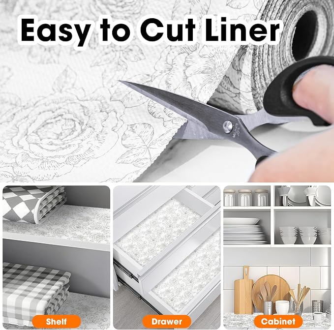 Drawer and Shelf Liner for Kitchen Cabinets Non-Adhesive - Image 4
