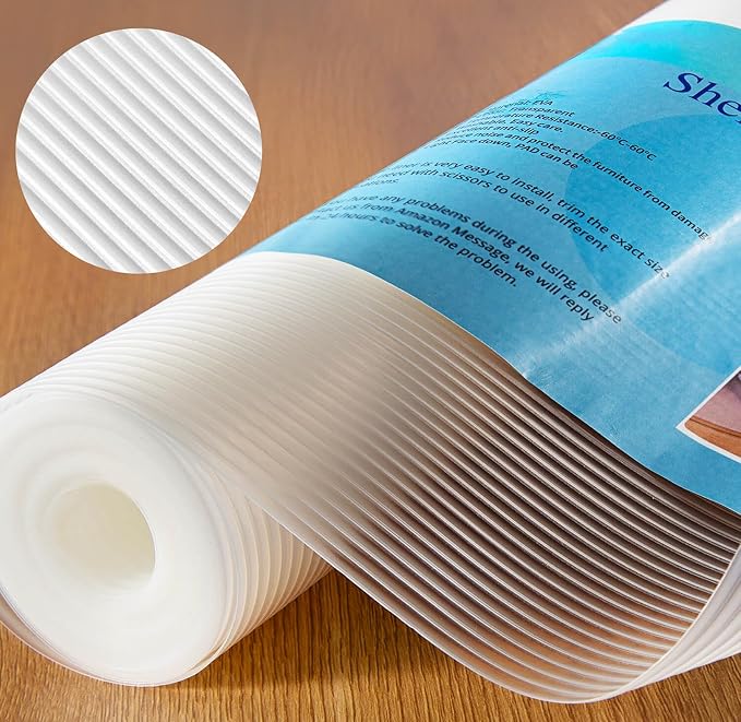 Shelf Liner, 11.8 Inches x 20 FEET Non-Slip Kitchen Cabinet Liner, Washable Oil-Proof Non-Adhesive Contact Paper for Kitchen Drawer, Cabinet, Shelves, Cupboard, Refrigerator, Storage, Desk, Countertop by TEZZ