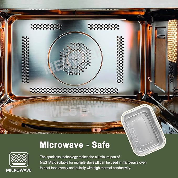 7.5 lb Foil Pans with Lids, 20 Pack, 13 x 8.8 Inch - Image 7