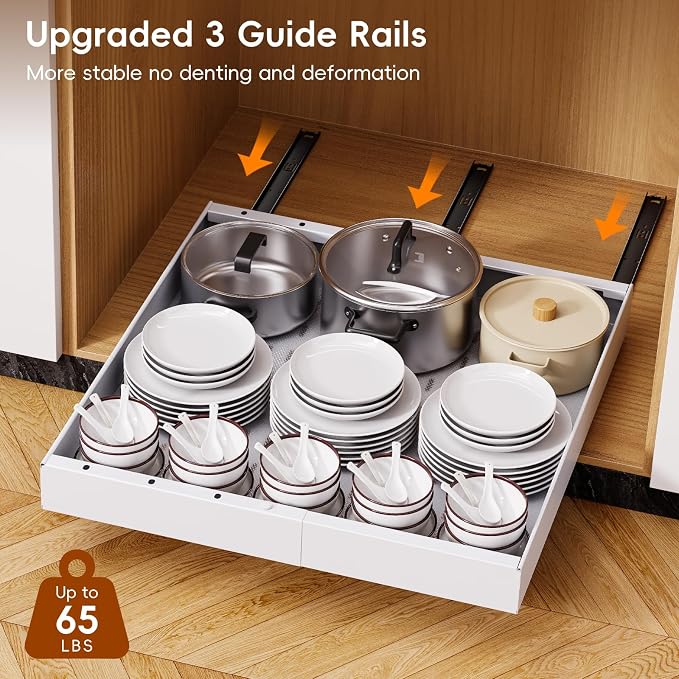 Pull Out Cabinet Organizer, 21"Deep Slide Out Drawers for Kitchen Cabinets - Image 6