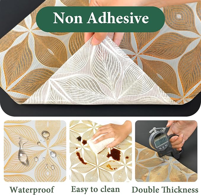 3D Drawer and Shelf Liner for Kitchen Cabinet: 17 in X 20 Ft Waterproof - Image 4