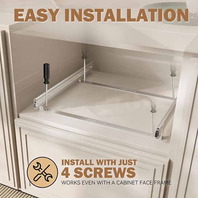 Pull Out Drawers for Cabinets 18"W x 21"D, Farmeless&Farme Cabinet - Image 7