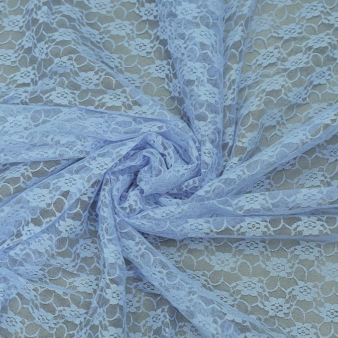 MDS Pack of 10 Wedding 12 x 108 inches Lace Table Runner for Wedding, Decorations for Birthday Parties, Banquets, Graduations, Engagements, and Runners fit Rectangle, Round Table- Baby Blue - Image 7