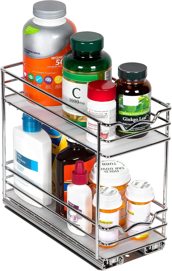 Pull Out Cabinet Organizer for Spices, Cans 4-1/2"W x 10-3/8"D x 8-7/8"H - Image 7
