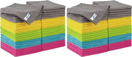 MR.SIGA Microfiber Cleaning Cloth, All-Purpose Cleaning Towels, Pack of 100, Size 11.8 x 11.8 in by MRSIGA
