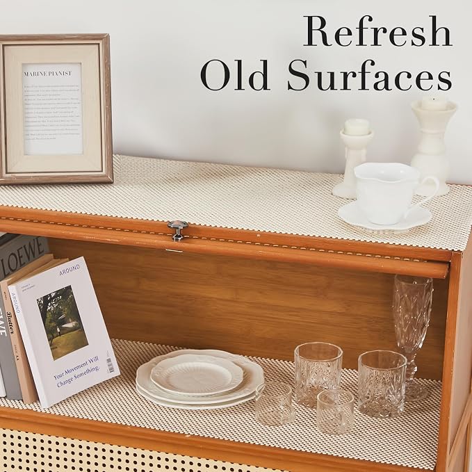 Beautysaid Shelf and Drawer Liner for Kitchen Cabinet Non Adhesive Non Slip - Image 6