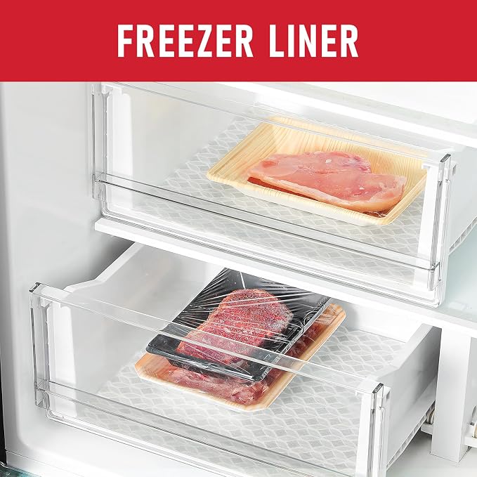 Cooyes Refrigerator Liners 17.7" x 360", Absorbent Strong Grip Fridge Mats Machine Washable, Non-Adhesive Refrigerator Shelf Liner for Fridge Bins & Kitchen Cabinets, Gray - Image 6