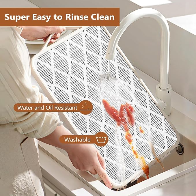 Drawer and Shelf Liner for Kitchen Cabinets, Non-Adhesive Strong Grip Thickened Cabinet Liners for Shelves, Non-Slip Mats Shelving Paper Protect Cupboard, Dresser, Pantry | Gray, 11.8" x 10FT - Image 5