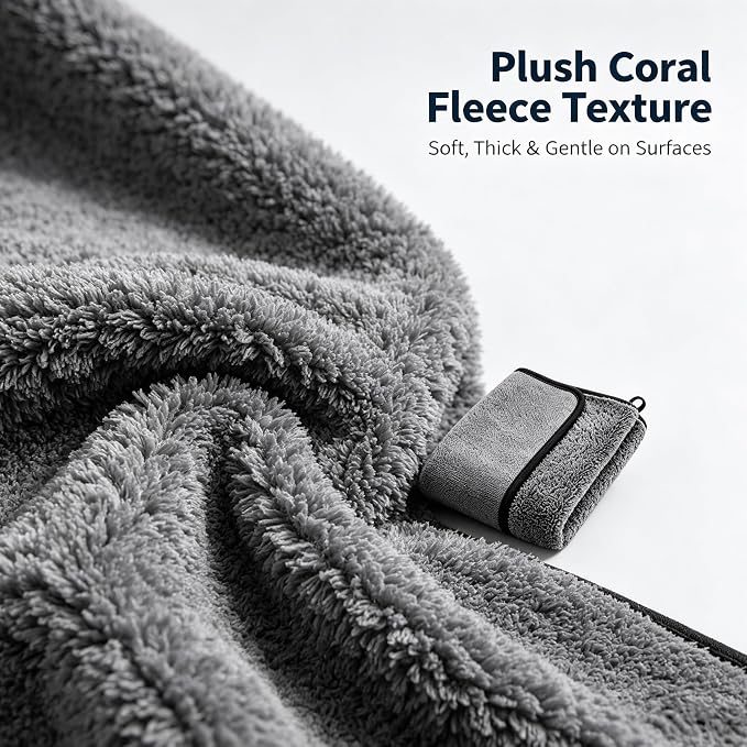 Window Cleaning Cloth XXL, 24x16 Inches Microfiber Cleaning Cloth, Reusable & Multi-Surface Cleaning Towels(2pcs) - Image 3