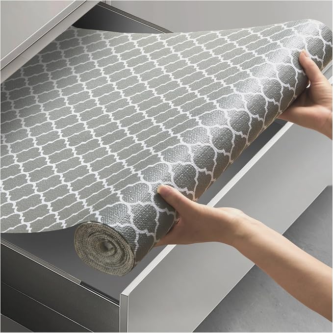 Viseeko Shelf and Drawer Liner for Kitchen Cabinet, 18in x 20ft by Viseeko