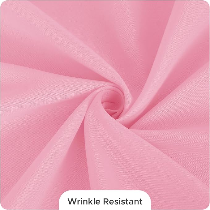 Fitable 8 Pack Pink Tablecloths 84 Inch Round for 36"-60" Tables - Image 9