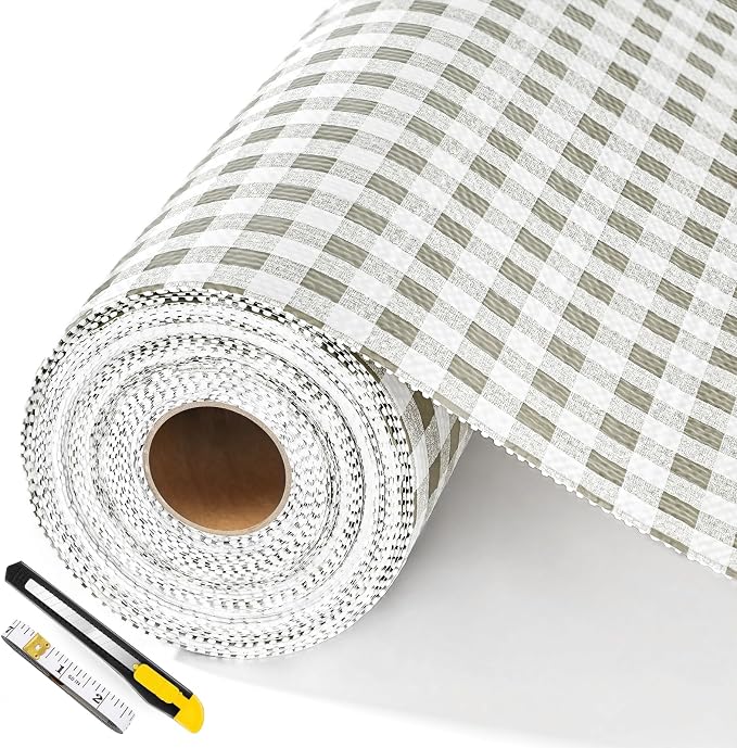 Drawer and Shelf Liners for Kitchen Cabinets Non-Adhesive by Fzzcvo